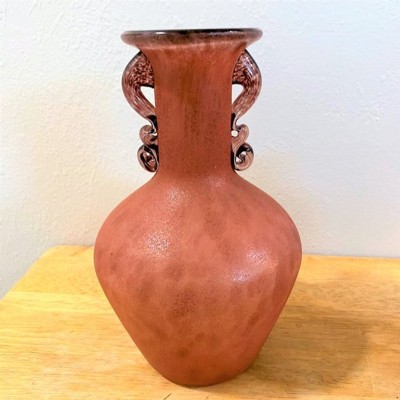 Pair of Frosted Glass Vases - Picture 2 of 5